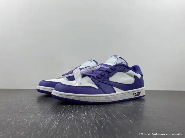 Official Maikesneakers DM7890-386 OFF-WHITE 1 JORDAN SCOTT TRAVIS CUSTOM X AIR X 0404